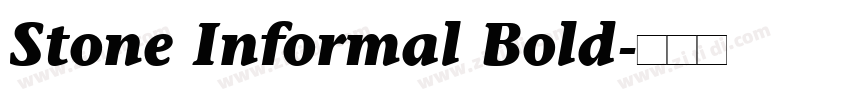 Stone Informal Bold字体转换 Stone Informal Bold字体转换